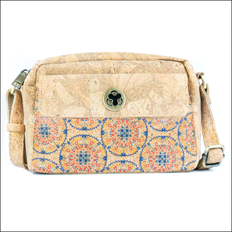 Cork Crossbody Bag – Tiles and Mosaics Print Pattern BAGD-612 G Flash Sales