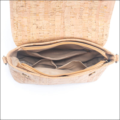 Cork Crossbody Bag with Chain Strap – Floral & Mosaic Patterns BAGF 016 Flash Sales