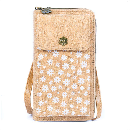 Cork Crossbody Phone Bag Printed Vegan Purse Wallet BAGD-600 A Flash Sales