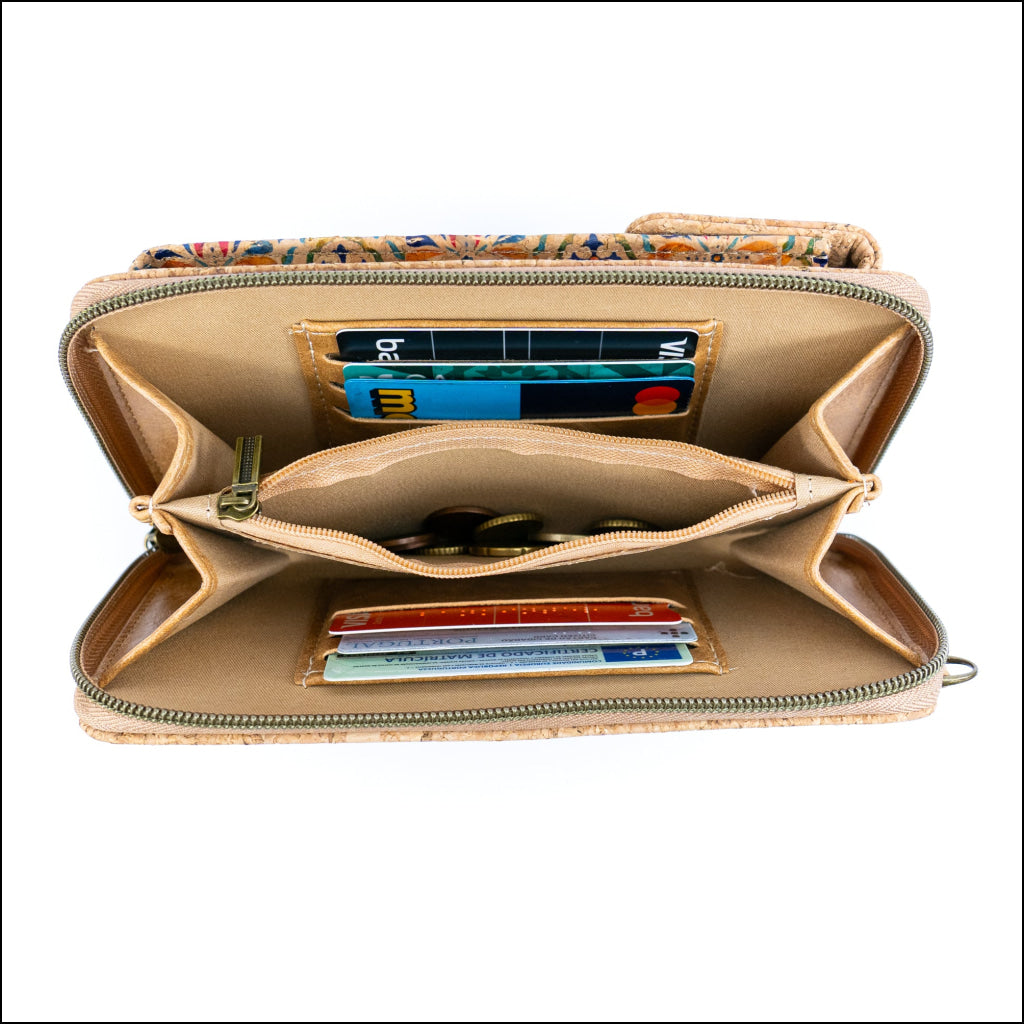 Cork Crossbody Phone Bag Printed Vegan Purse Wallet BAGD-600 Flash Sales