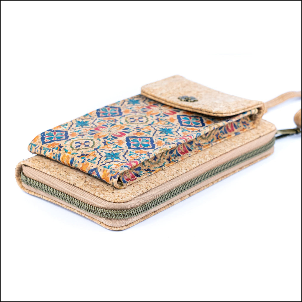 Cork Crossbody Phone Bag Printed Vegan Purse Wallet BAGD-600 Flash Sales