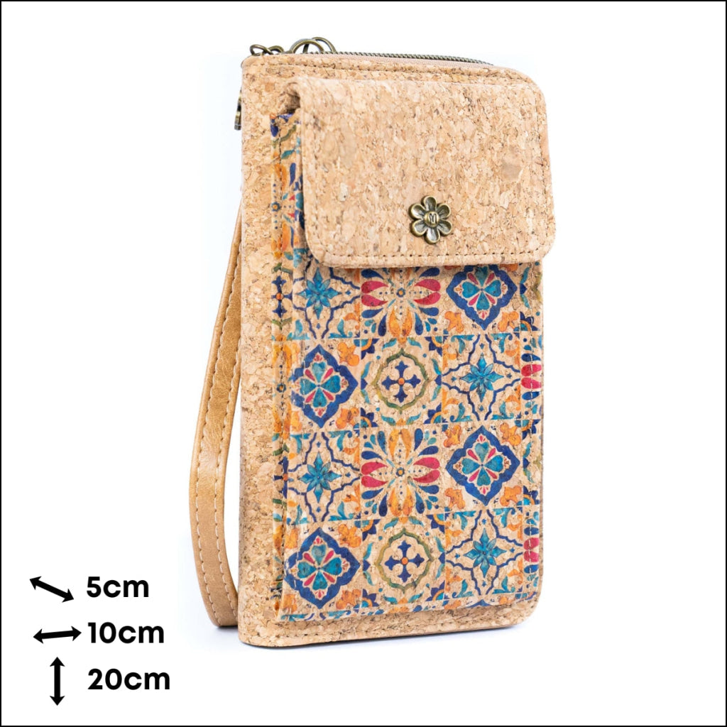 Cork Crossbody Phone Bag Printed Vegan Purse Wallet BAGD-600 Flash Sales