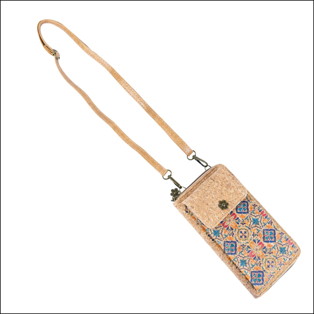 Cork Crossbody Phone Bag Printed Vegan Purse Wallet BAGD-600 Flash Sales