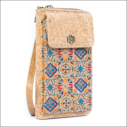Cork Crossbody Phone Bag Printed Vegan Purse Wallet BAGD-600 Flash Sales