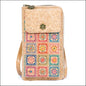 Cork Crossbody Phone Bag Printed Vegan Purse Wallet BAGD-600 G Flash Sales