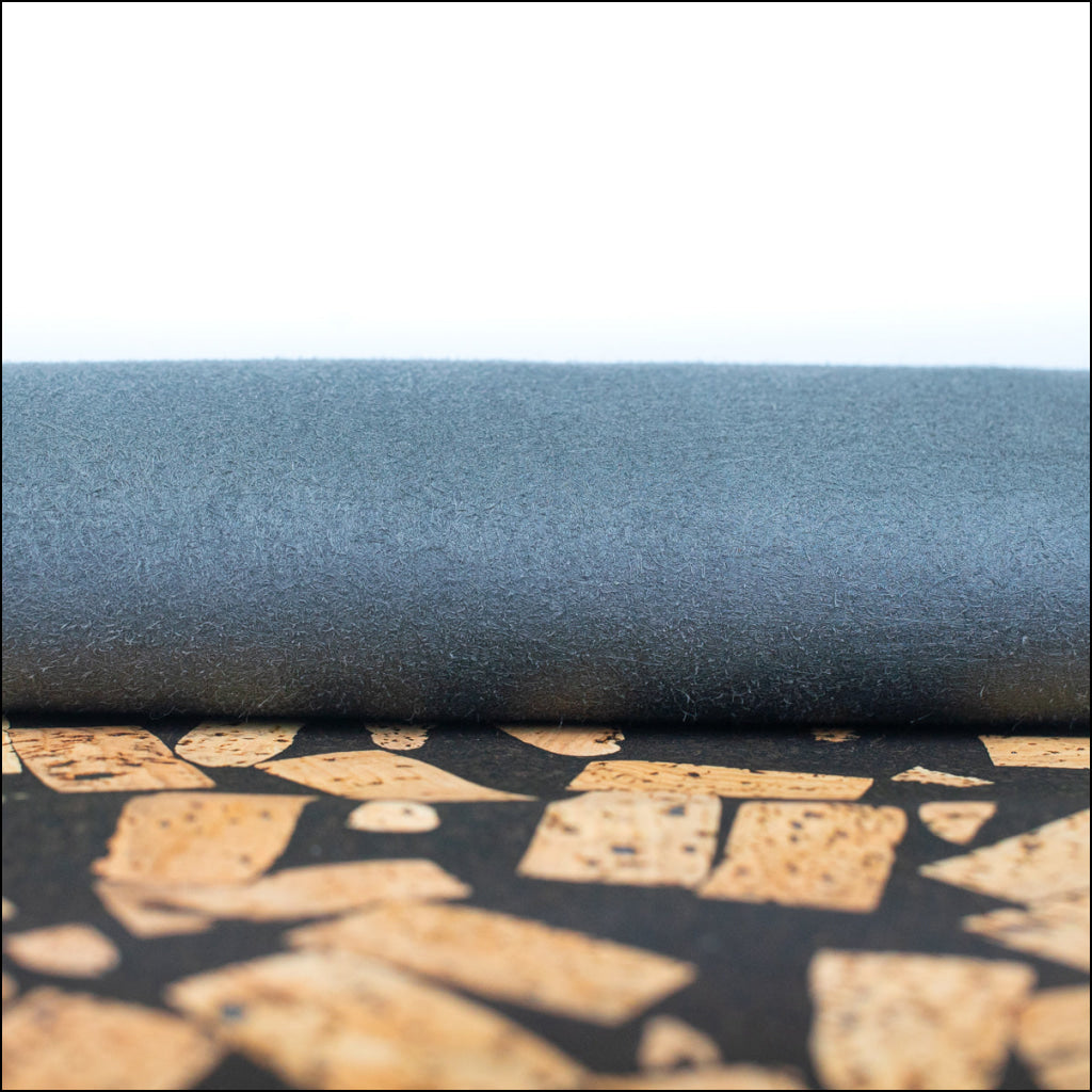 Cork Fabric Blended With Coffee Beans - Natural Material Cof-364-B Cork Fabric