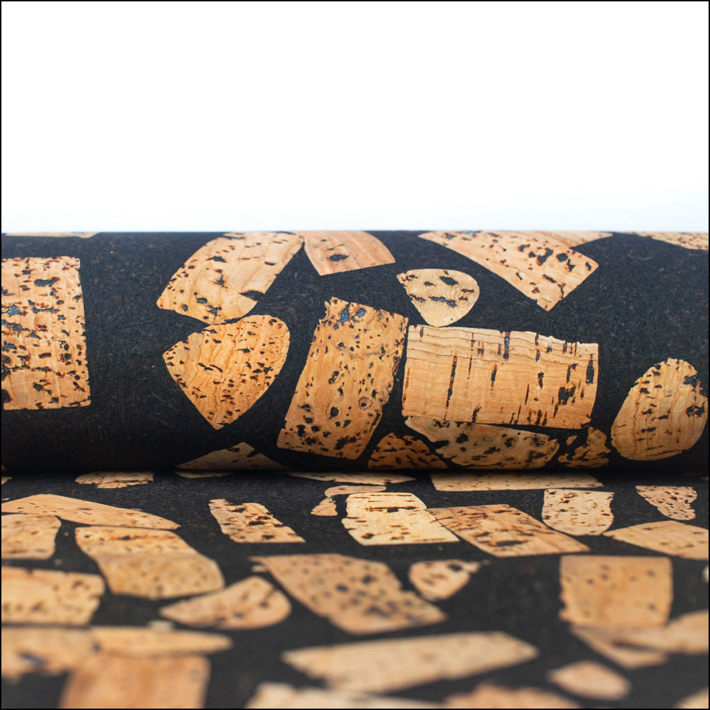 Cork Fabric Blended With Coffee Beans - Natural Material Cof-364-B Cork Fabric