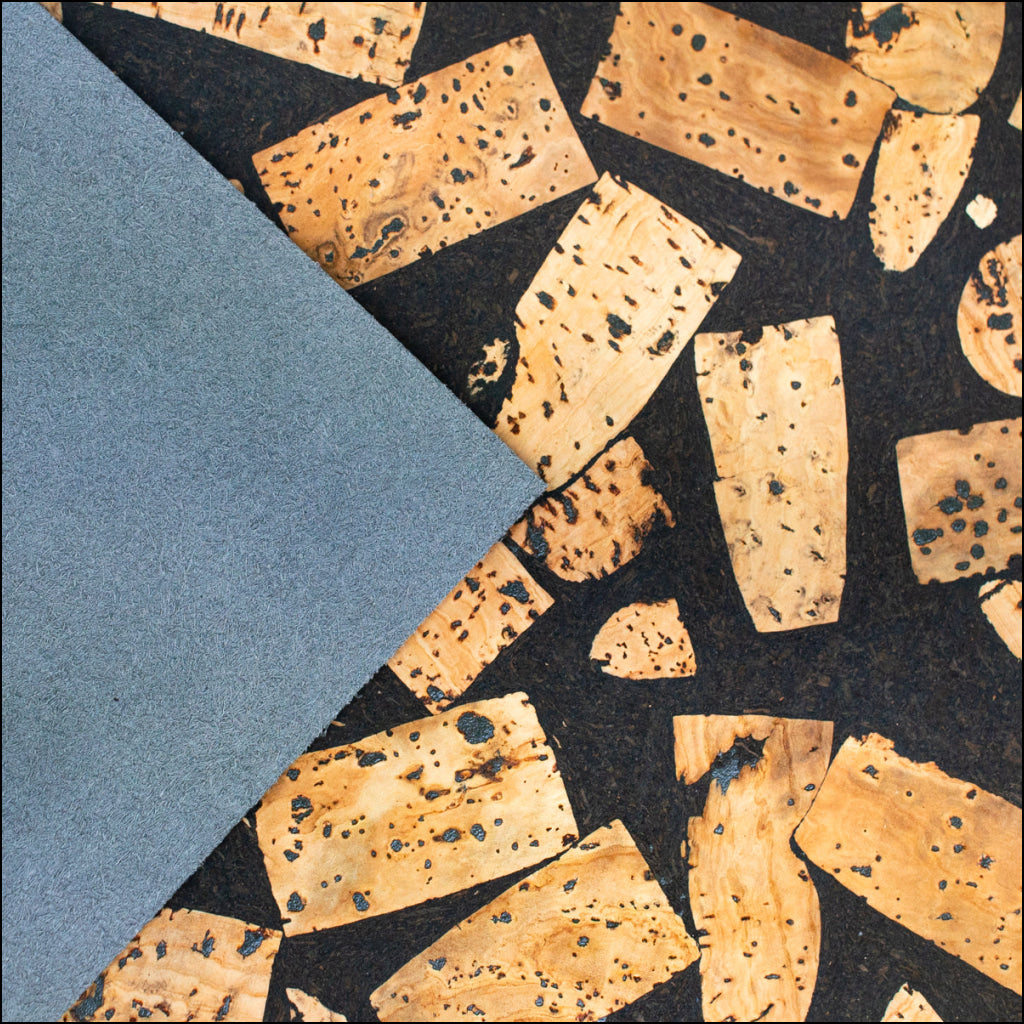 Cork Fabric Blended With Coffee Beans - Natural Material Cof-364-B Cork Fabric