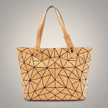 Cork Geometric Tote Bag Professional Photo