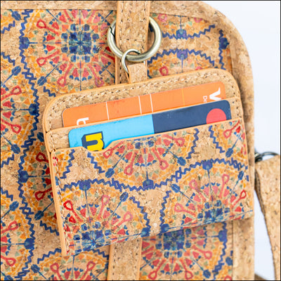 Cork Handbag – Floral & Mosaic Design Eco Friendly Elegance BAGD 342 Flash Sales