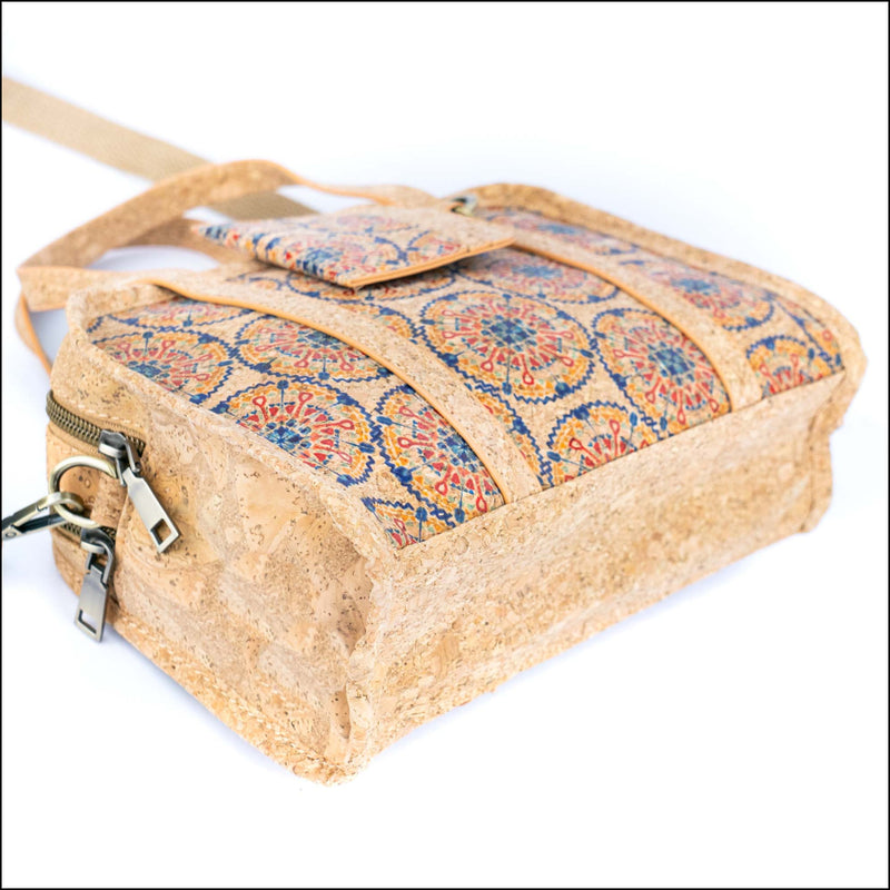 Cork Handbag – Floral & Mosaic Design Eco Friendly Elegance BAGD 342 Flash Sales