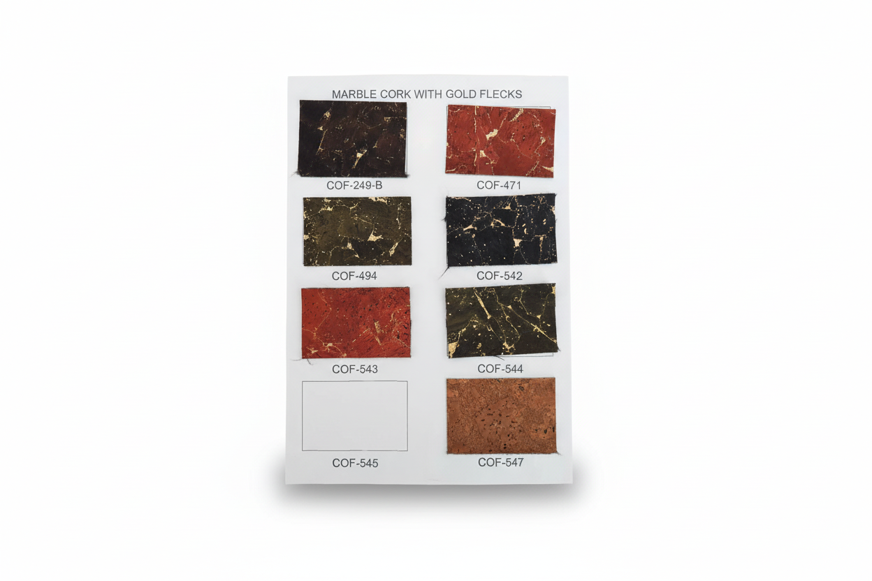 Cork Sample Board – White Studio Background