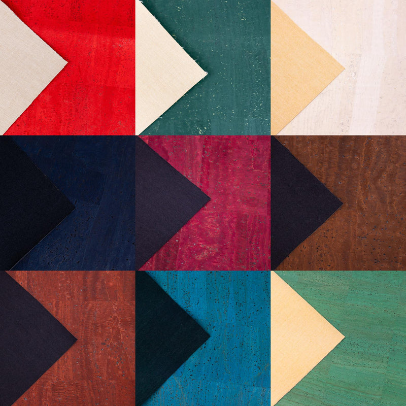 Solid Color Cork Fabric Sample – One Piece, 14 × 20 cm (5.5 × 7.8 in)