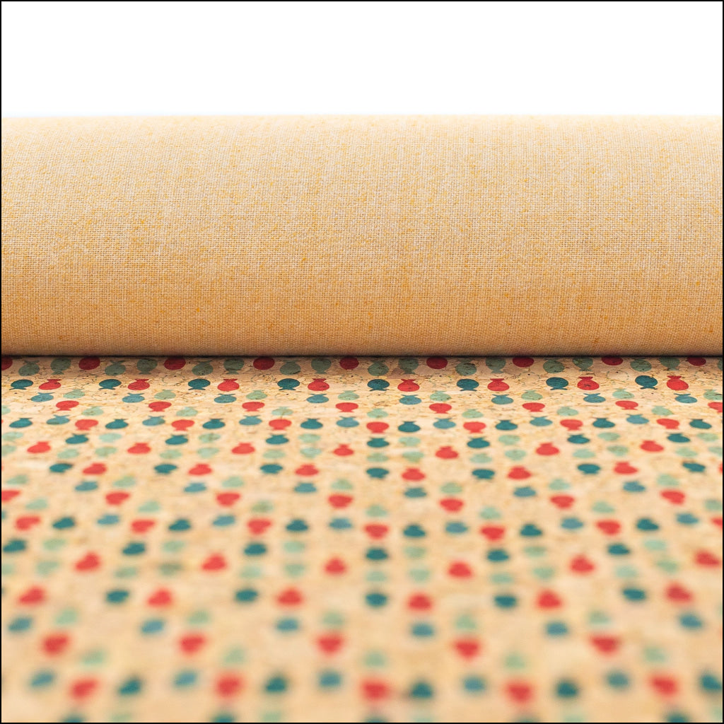 Cute Pop Fish Print Cork Fabric- Cof-201 Cork Fabric