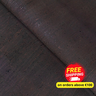 Dark Brown Cork Fabric - 0.78Mm Thickness Cof-593 Cork Fabric