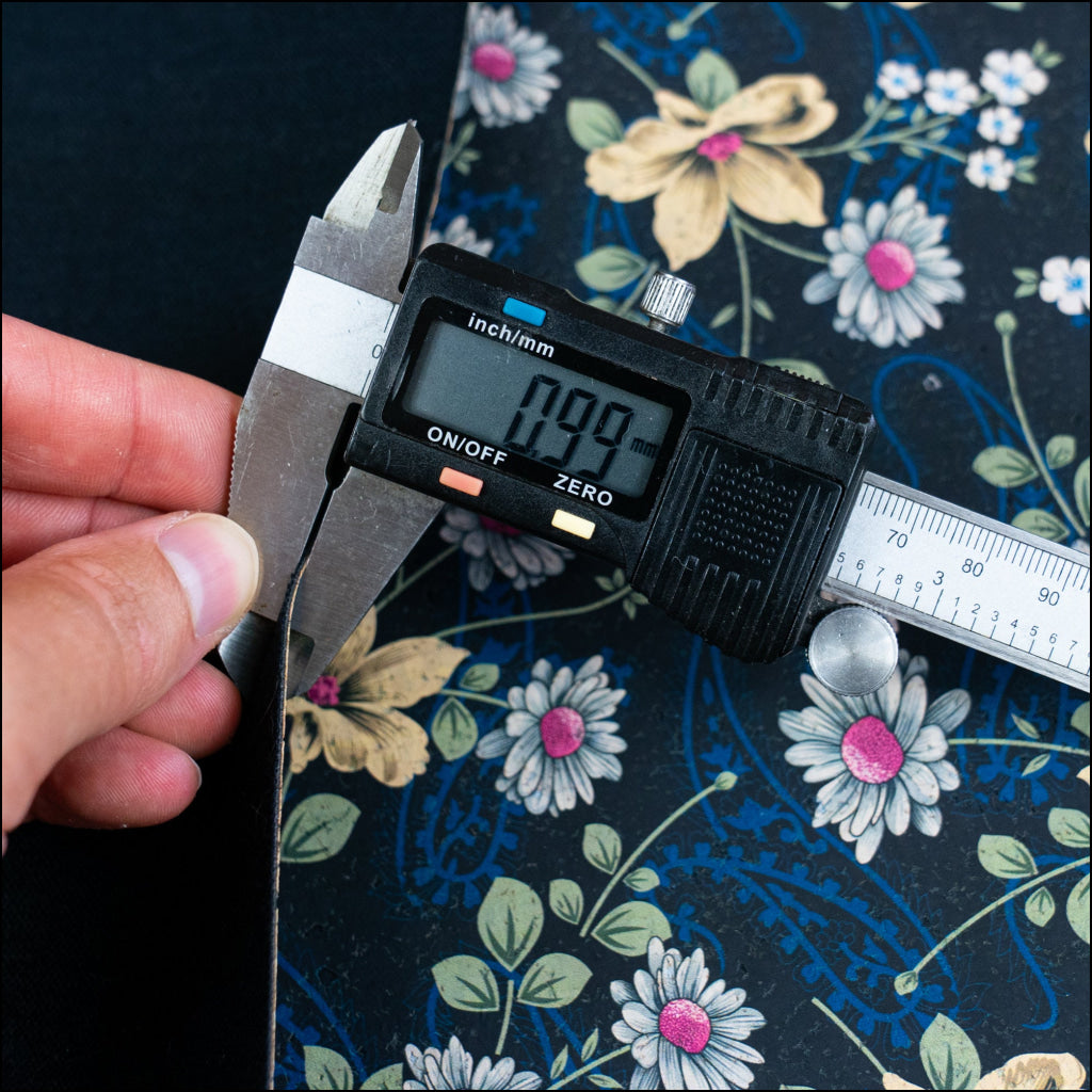 Dark Floral Cork Fabric COF-628 cork fabric