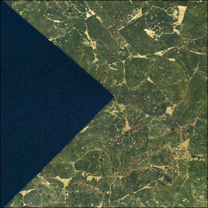 Dark Green With Gold 0.86Mm Thick Cork Fabric Black Backing Cof-544 Cork Fabric