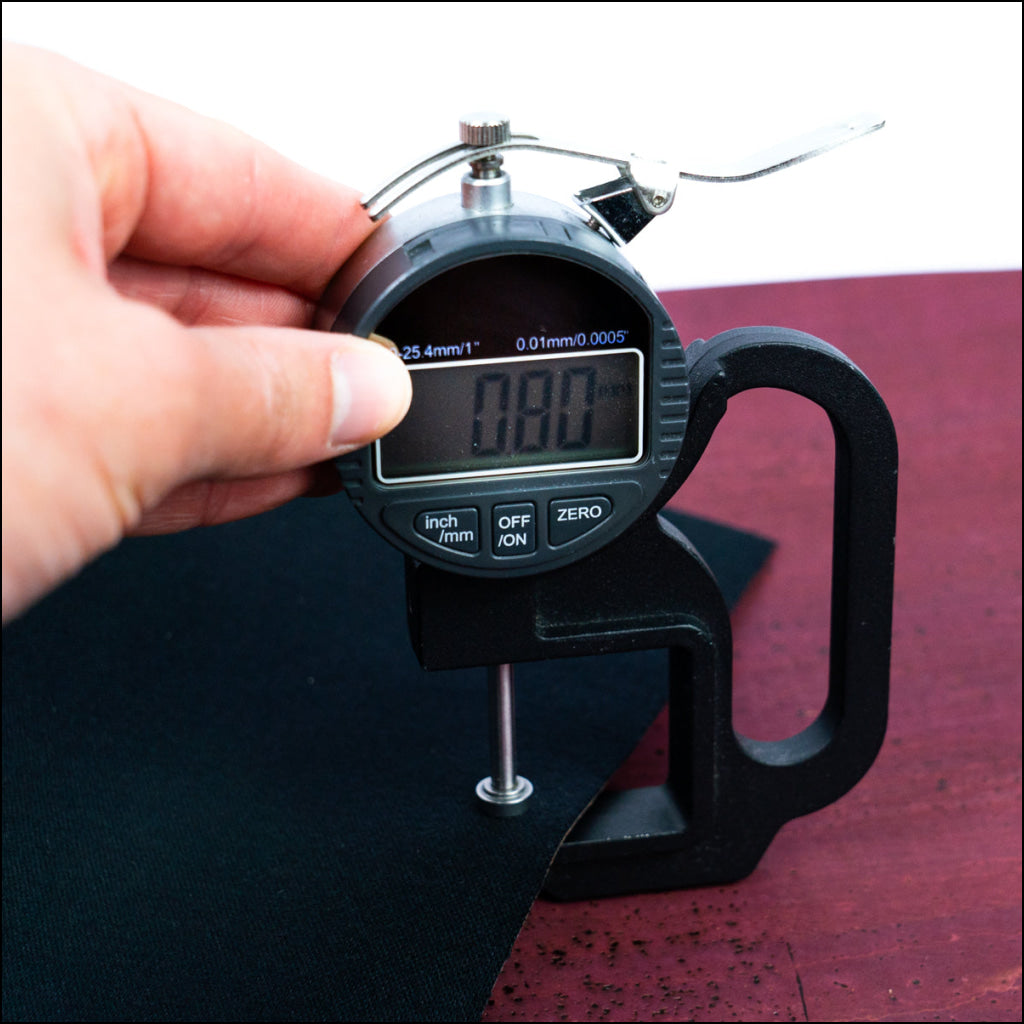 Dark Red Cork Fabric With Black Backing 0.80Mm Thickness Cof - 530 - C Cork Fabric