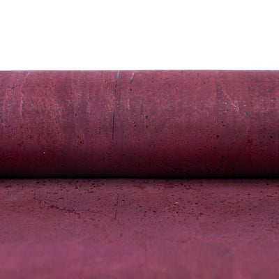 Dark Red Cork Fabric With Black Backing 0.88Mm Thickness Cof - 530 - A Cork Fabric