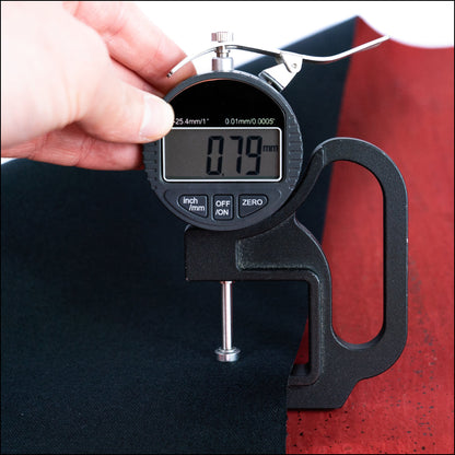 Dark Red Solid Cork Fabric With Black Backing 0.79Mm Thickness Cof - 529 - B Cork Fabric