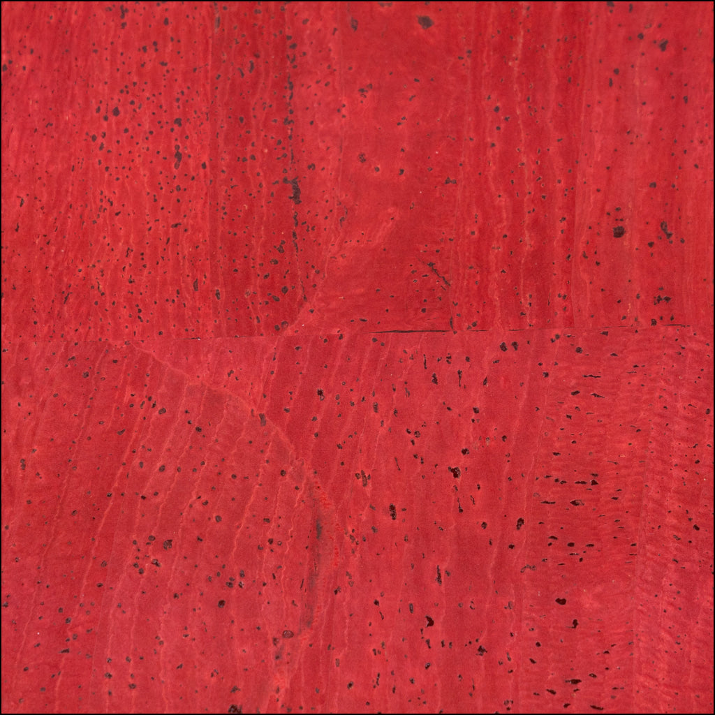 Dark Red Solid Cork Fabric With Black Backing 0.79Mm Thickness Cof - 529 - B Cork Fabric