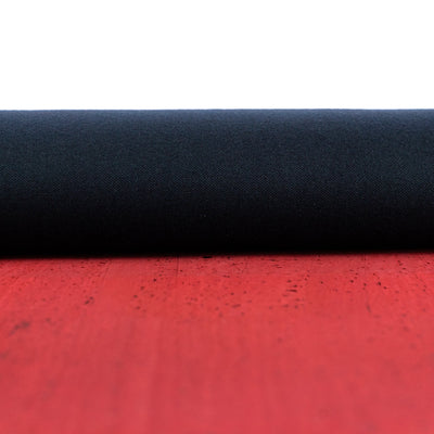 Dark Red Solid Cork Fabric With Black Backing 0.79Mm Thickness Cof - 529 - B Cork Fabric