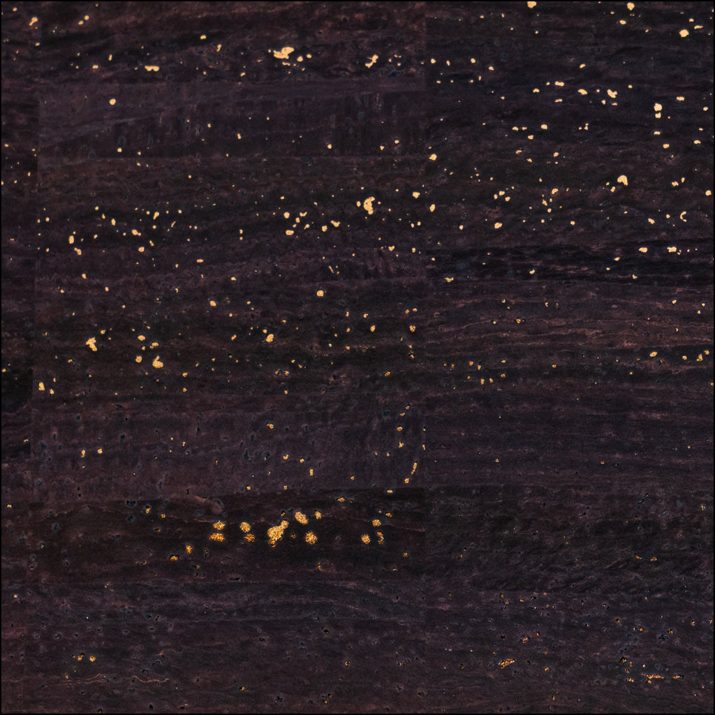 Dark Wine Cork Fabric with Gold Flecks COF-656 cork fabric