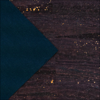Dark Wine Cork Fabric with Gold Flecks COF-656 cork fabric