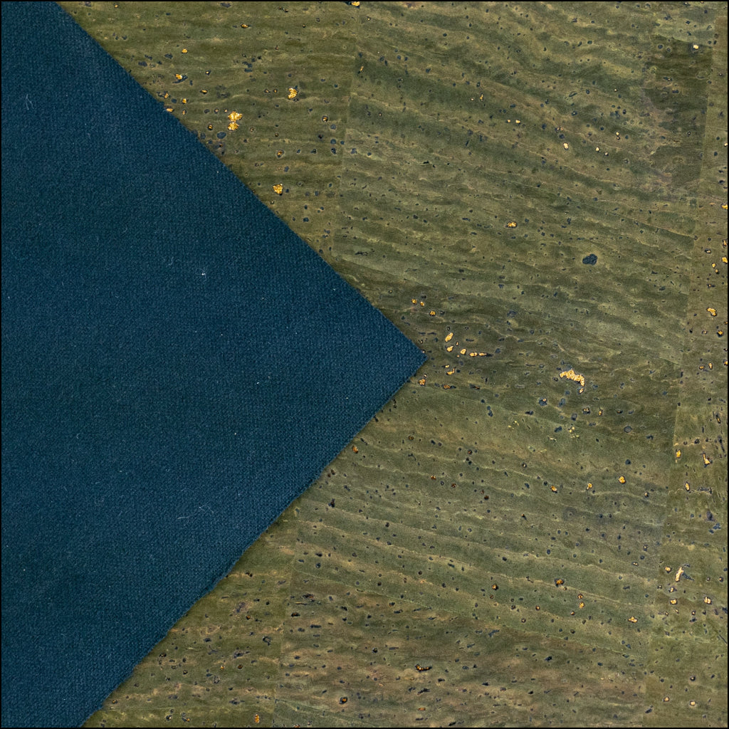 Dark Wine Cork Fabric with Gold Flecks Cork Material COF-677 cork fabric