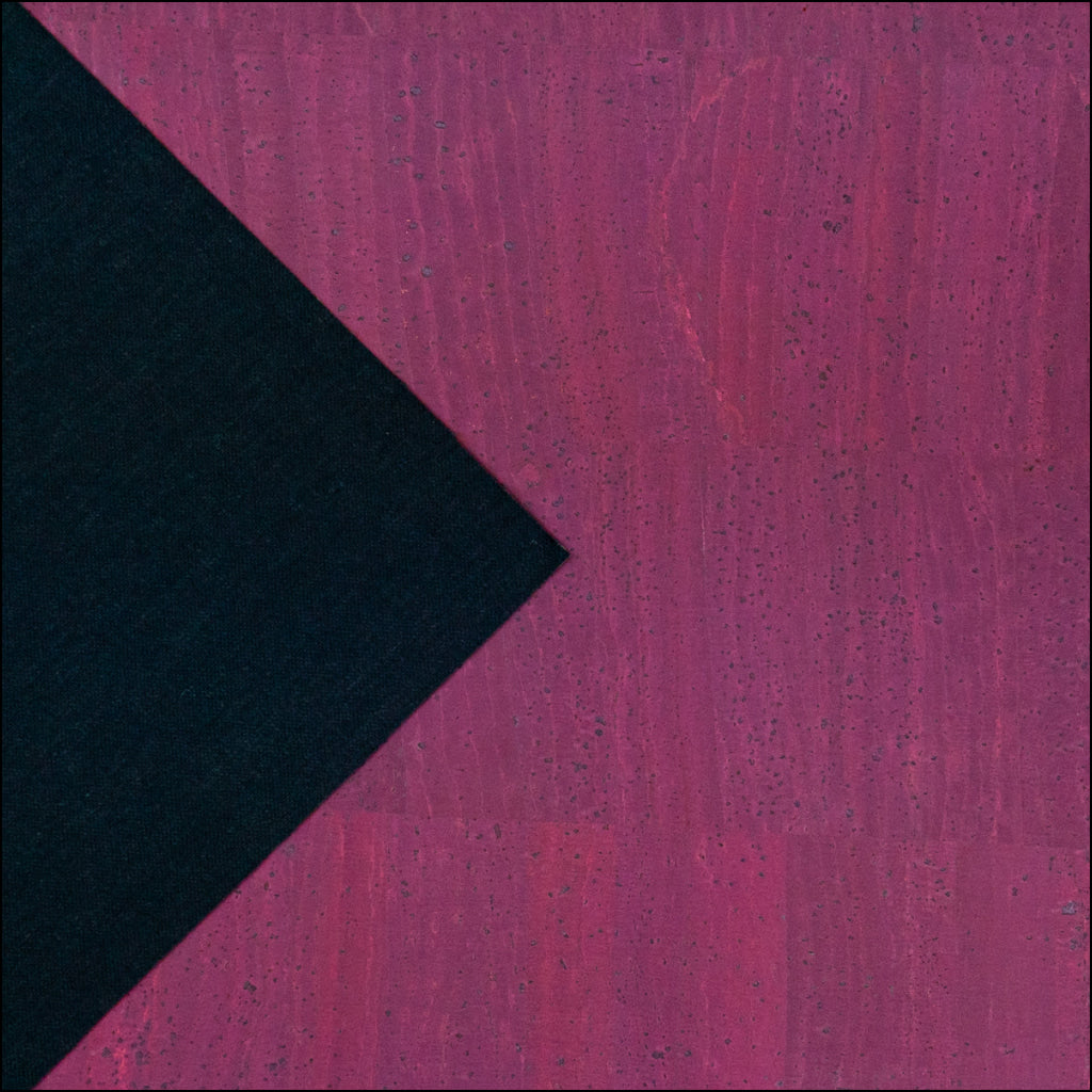 Deep Burgundy Solid Cork Fabric - 0.88Mm Thickness Cof-583 Cork Fabric