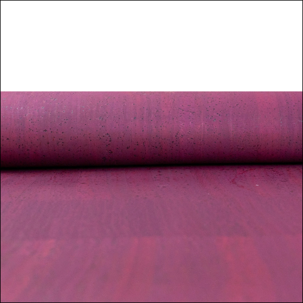 Deep Burgundy Solid Cork Fabric - 0.88Mm Thickness Cof-583 Cork Fabric