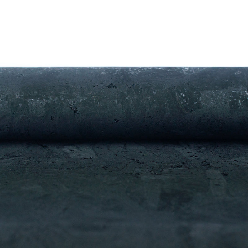 Deep Charcoal Black Cork Fabric Texture Cof-484 Cork Fabric