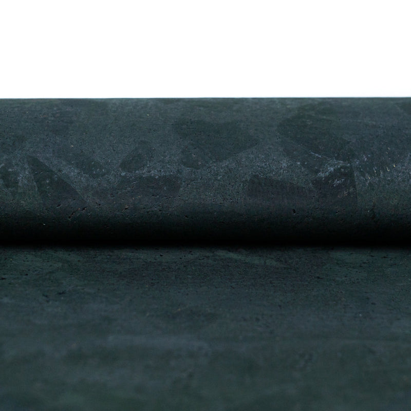 Deep Charcoal Black Cork Fabric Texture Thickness 0.75Mm Cof-521 Cork Fabric