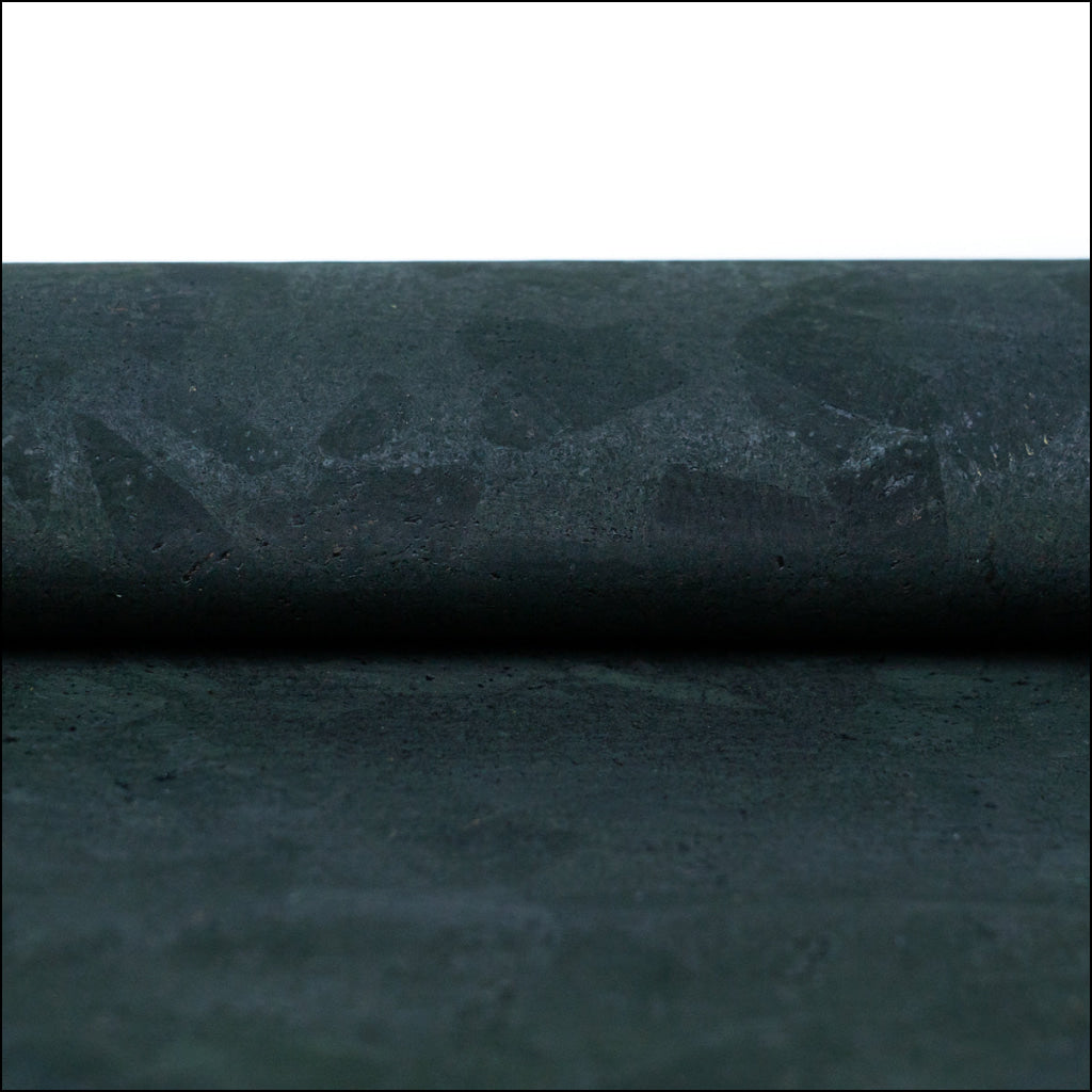 Deep Charcoal Black Cork Fabric Texture Thickness 0.75Mm Cof-521 Cork Fabric