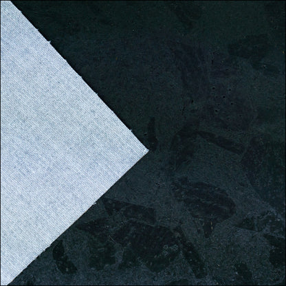 Deep Charcoal Black Cork Fabric Texture - Thickness 0.94Mm Cof - 523 Cork Fabric