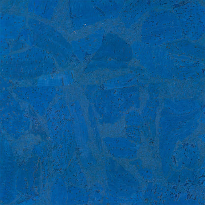 Deep Navy Blue Block Cork Fabric With Black Microfiber Backing 0.75Mm Thickness Cof - 527 Cork