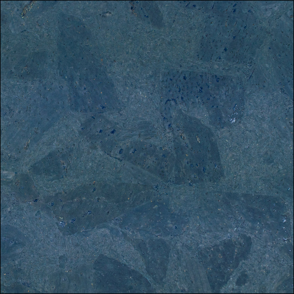 Deep Ocean Blue Cork Fabric Cof-495 Cork Fabric