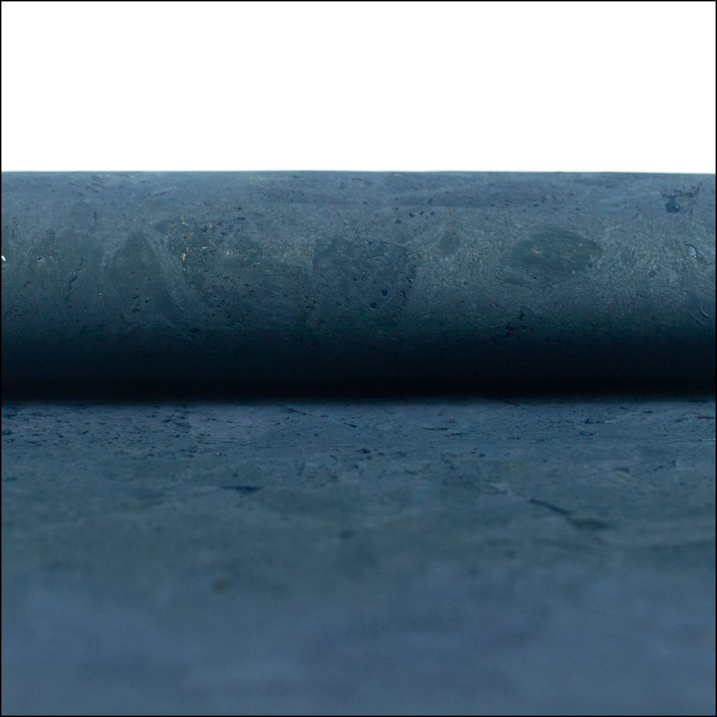 Deep Ocean Blue Cork Fabric Cof-495 Cork Fabric