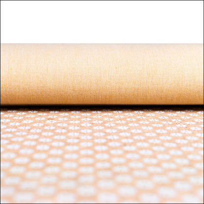Delicate Daisy Charm: Fresh And Natural White Floral Cork Fabric Cof-463-A Cork Fabric