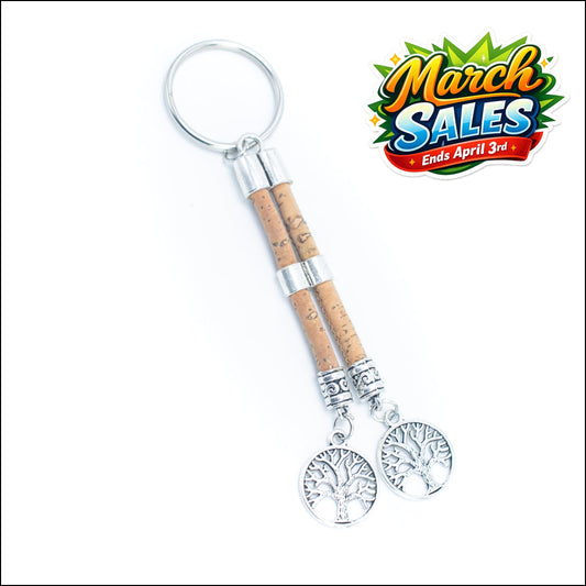 Double trees pendant Simple style handmade keychain I-015-B-5 Flash Sales