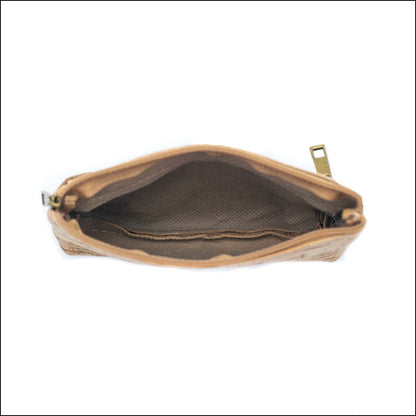 Double Zipper Cork Pouch Coin Purse BAGD-302 (10units) Flash Sales