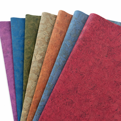 Earth Tone Abstract Cork - Sample