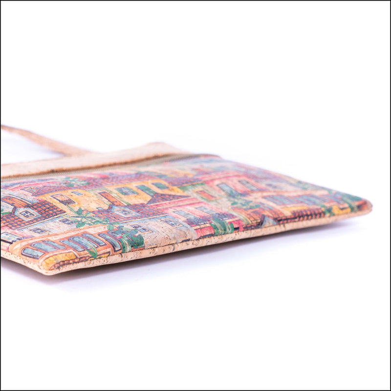 Eco-Friendly Natural Cork Sling Bag with Mosaic Patterns BAGD-598 Flash Sales