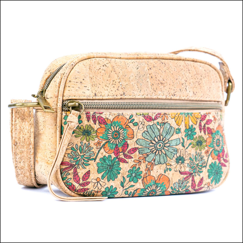 Eco-Friendly Vegan cork Purse with Front Zipper Pocket BAGD-602 D Flash Sales