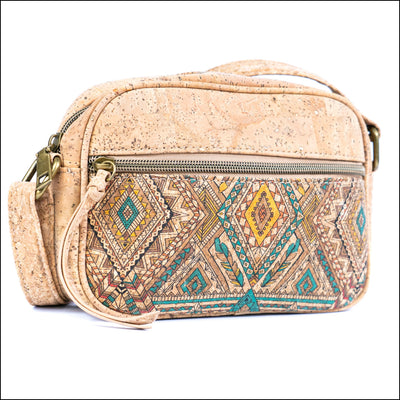 Eco-Friendly Vegan cork Purse with Front Zipper Pocket BAGD-602 F Flash Sales