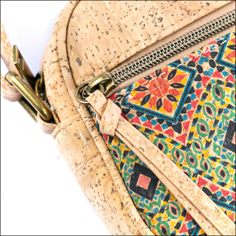 Eco-Friendly Vegan cork Purse with Front Zipper Pocket BAGD-602 Flash Sales
