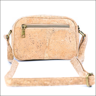 Eco-Friendly Vegan cork Purse with Front Zipper Pocket BAGD-602 Flash Sales