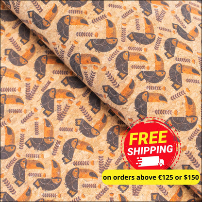 Pecan And Twig Cork Fabric Cof-358-A Cork Fabric