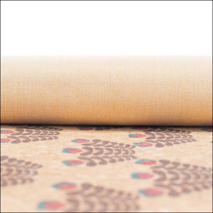 Trio-Flora Blossom Cork Fabric Cof-337-A Cork Fabric