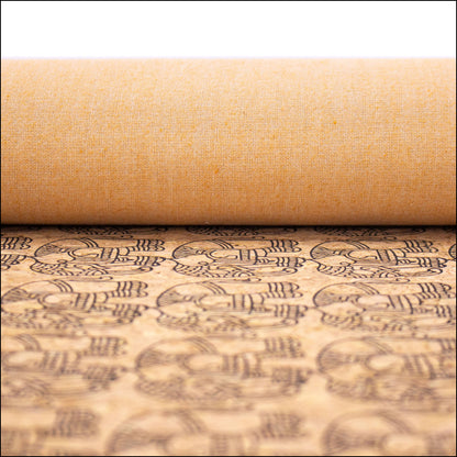 Ethnic Elephant Block- Vegan Cork Fabric- Cof-298-A Cork Fabric